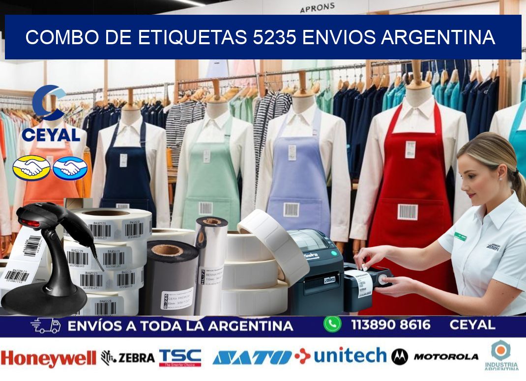 Combo de etiquetas 5235 ENVIOS ARGENTINA