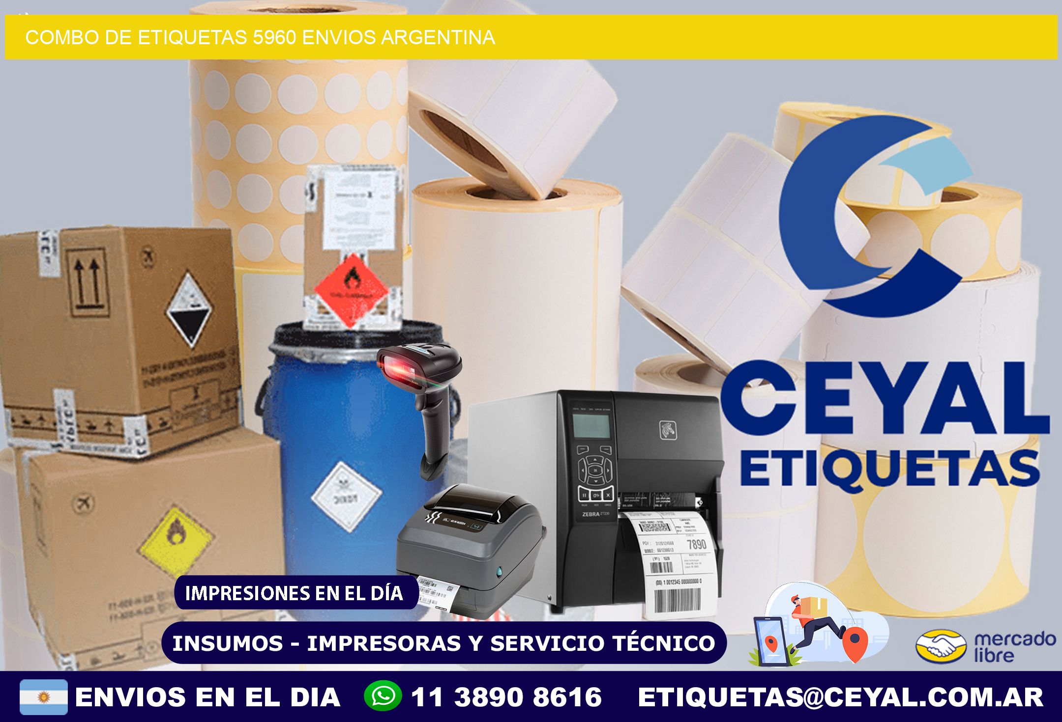 Combo de etiquetas 5960 ENVIOS ARGENTINA