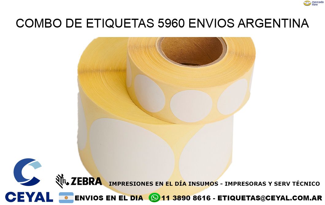 Combo de etiquetas 5960 ENVIOS ARGENTINA