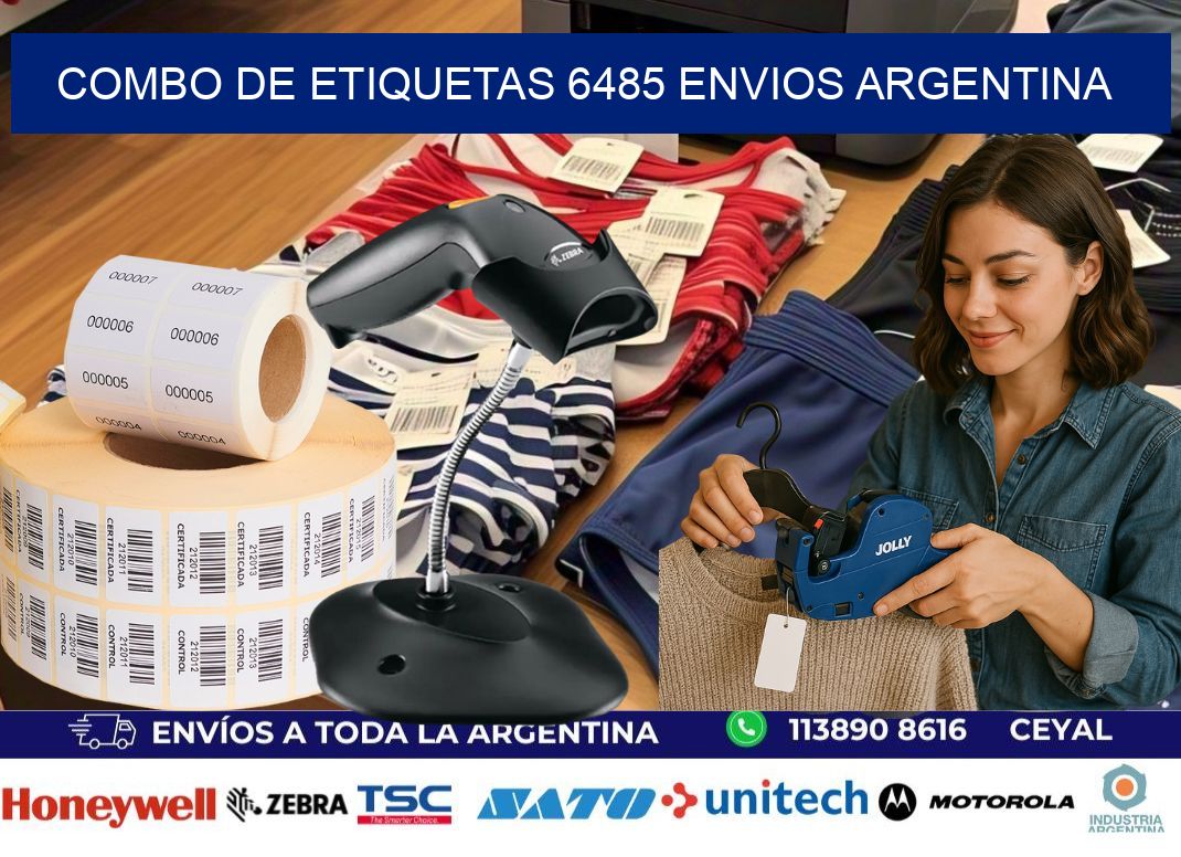 Combo de etiquetas 6485 ENVIOS ARGENTINA
