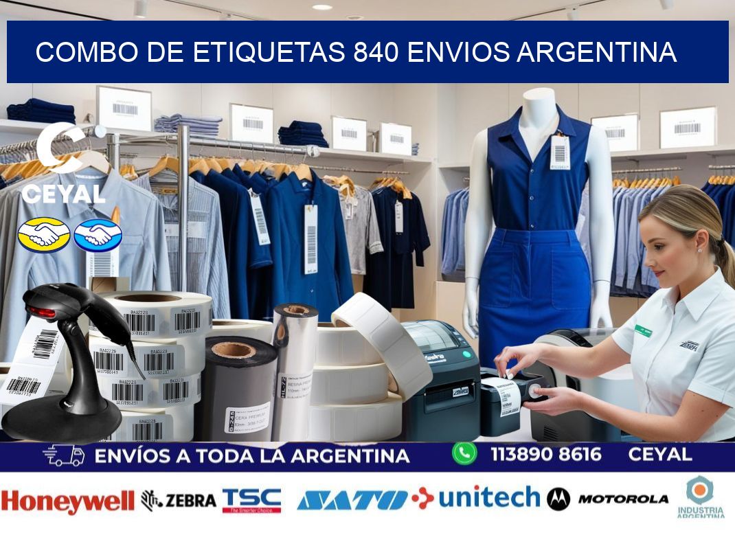 Combo de etiquetas 840 ENVIOS ARGENTINA