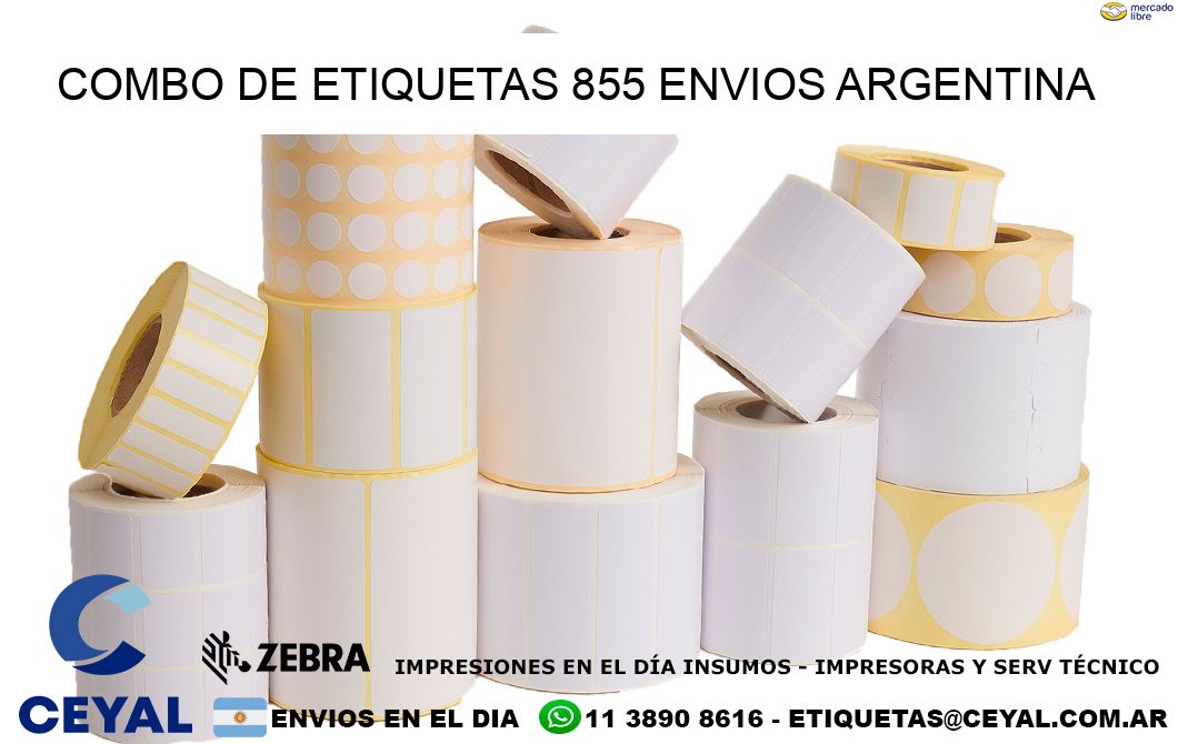 Combo de etiquetas 855 ENVIOS ARGENTINA