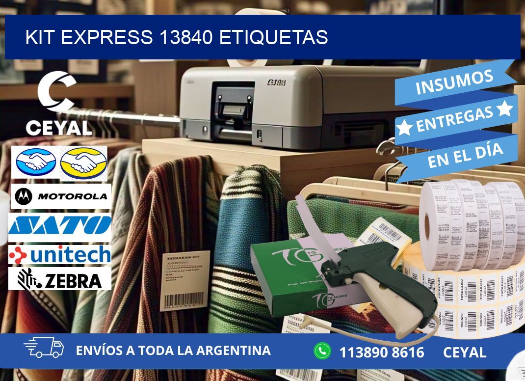 Kit express 13840 etiquetas