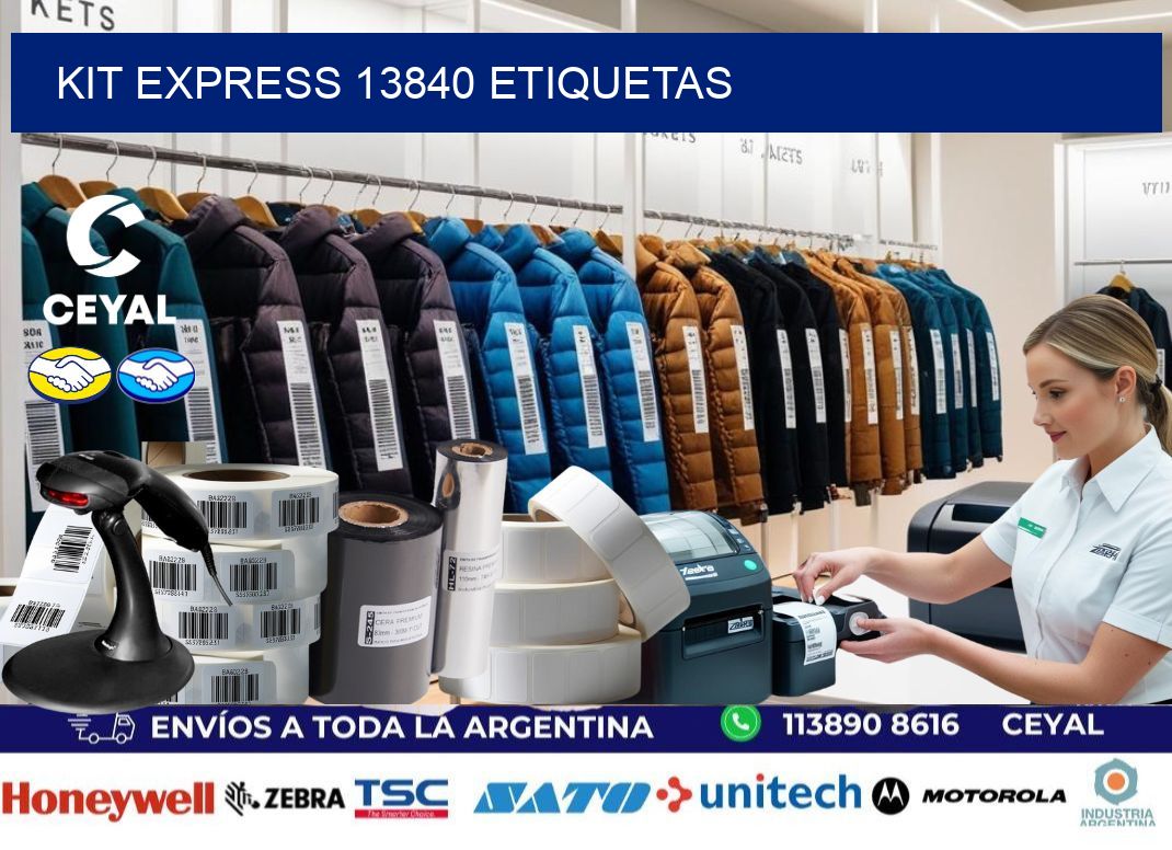 Kit express 13840 etiquetas