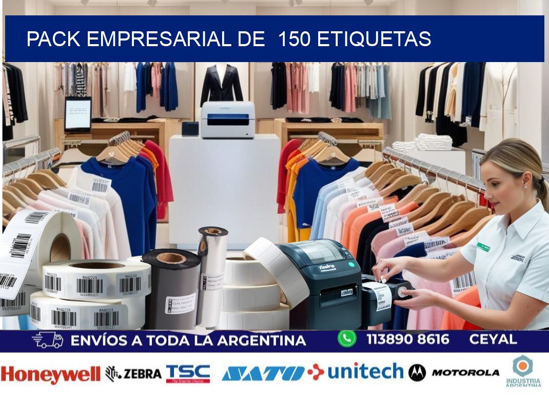 Pack empresarial de  150 etiquetas