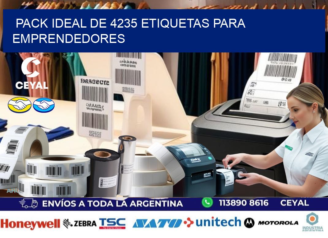 Pack ideal de 4235 etiquetas para emprendedores