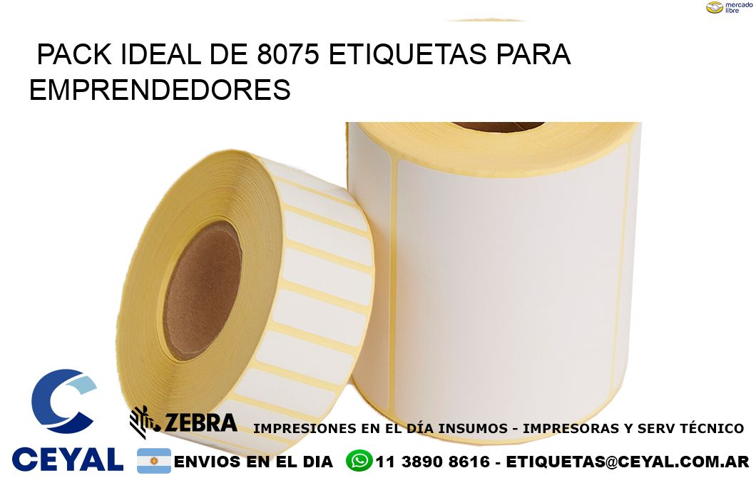 Pack ideal de 8075 etiquetas para emprendedores