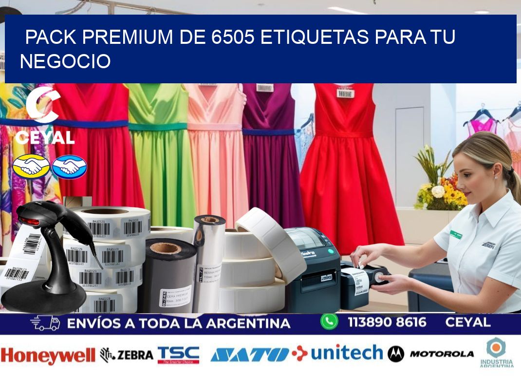 Pack premium de 6505 etiquetas para tu negocio