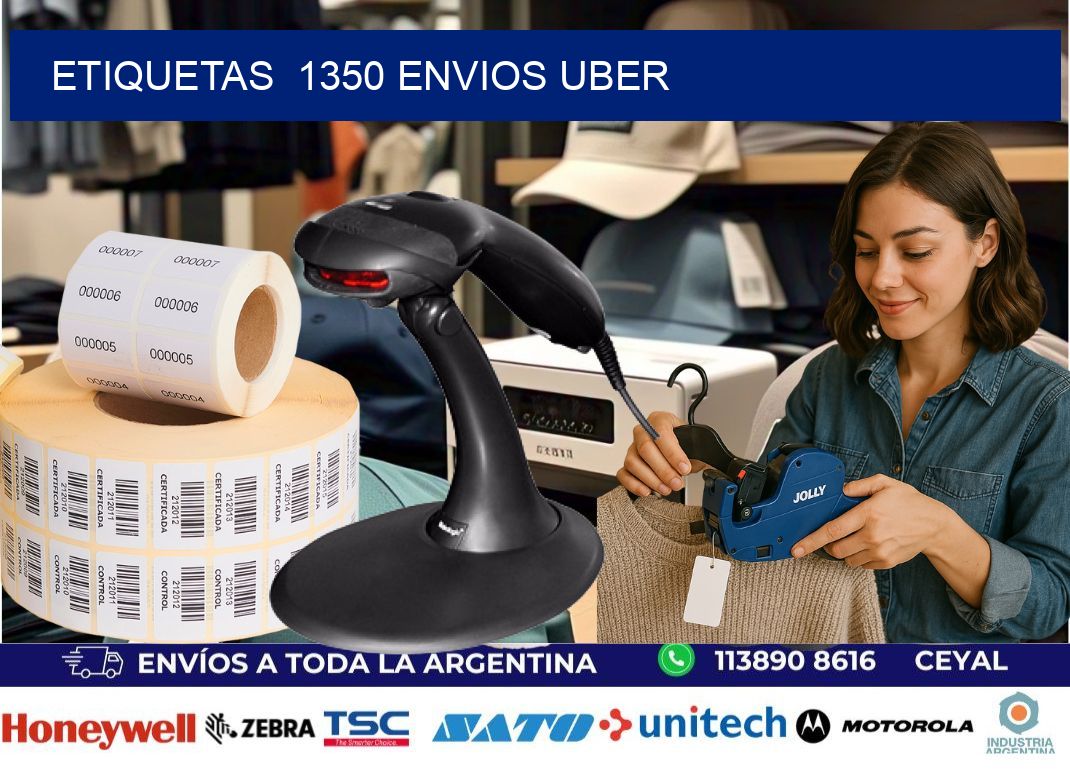 etiquetas  1350 ENVIOS UBER