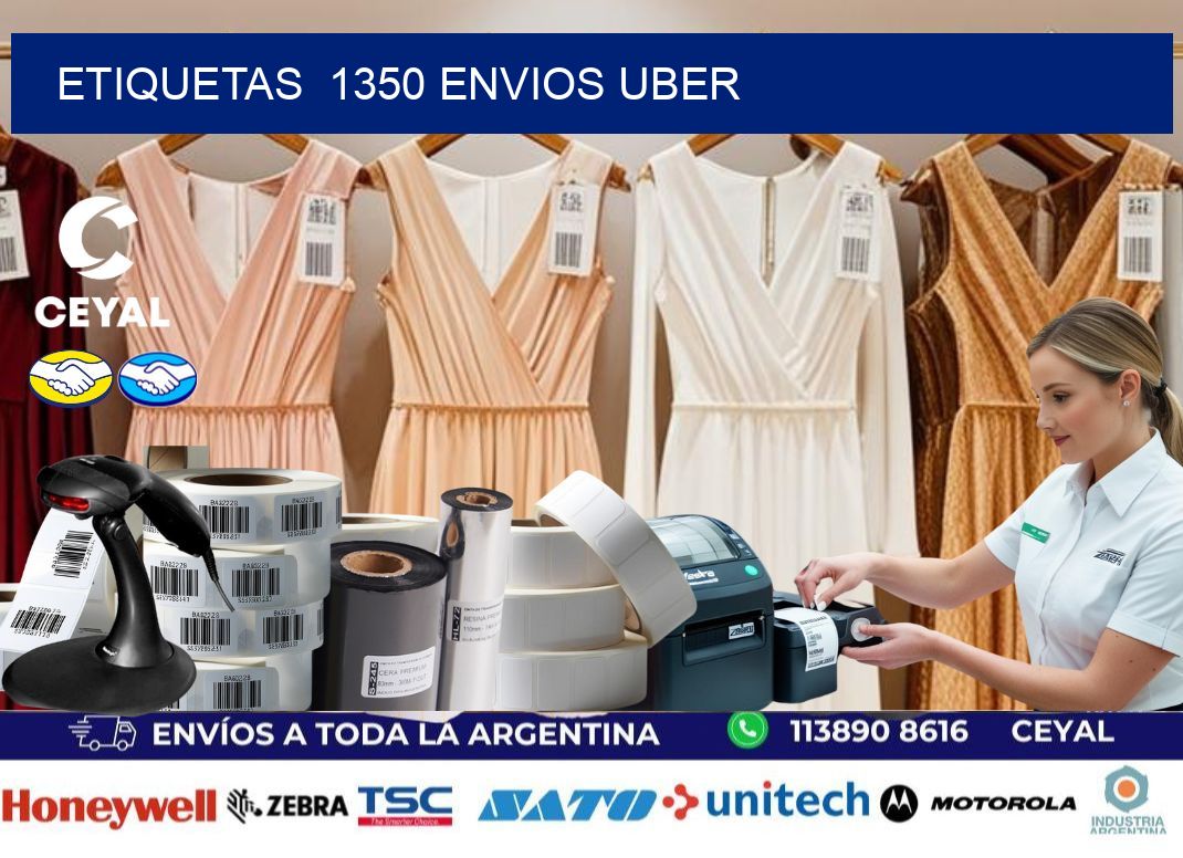 etiquetas  1350 ENVIOS UBER
