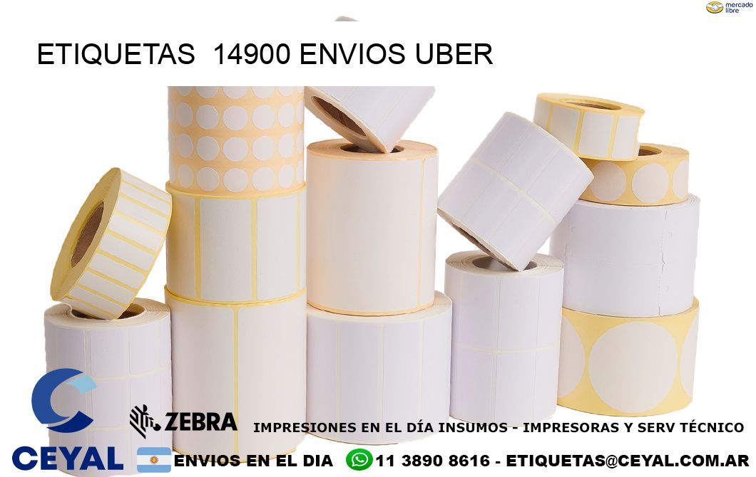 etiquetas  14900 ENVIOS UBER