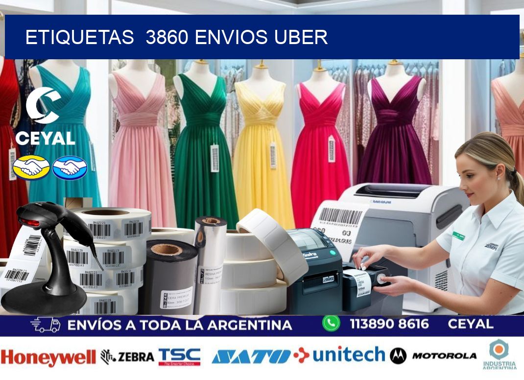 etiquetas  3860 ENVIOS UBER
