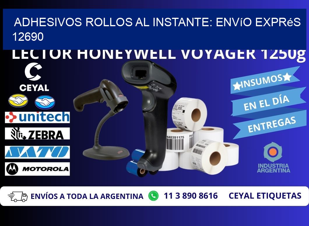 Adhesivos rollos al Instante: Envío Exprés 12690