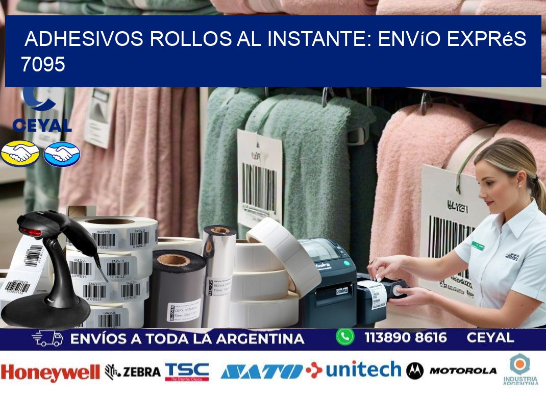 Adhesivos rollos al Instante: Envío Exprés 7095