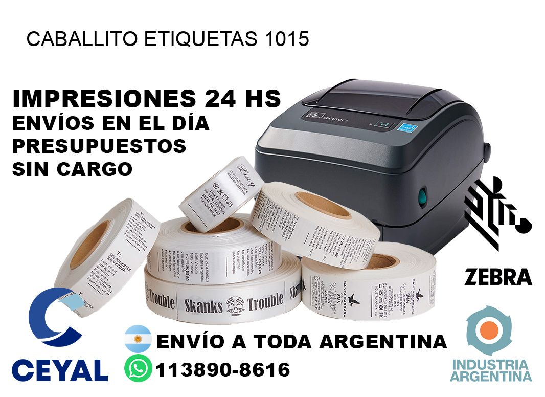 Caballito etiquetas 1015