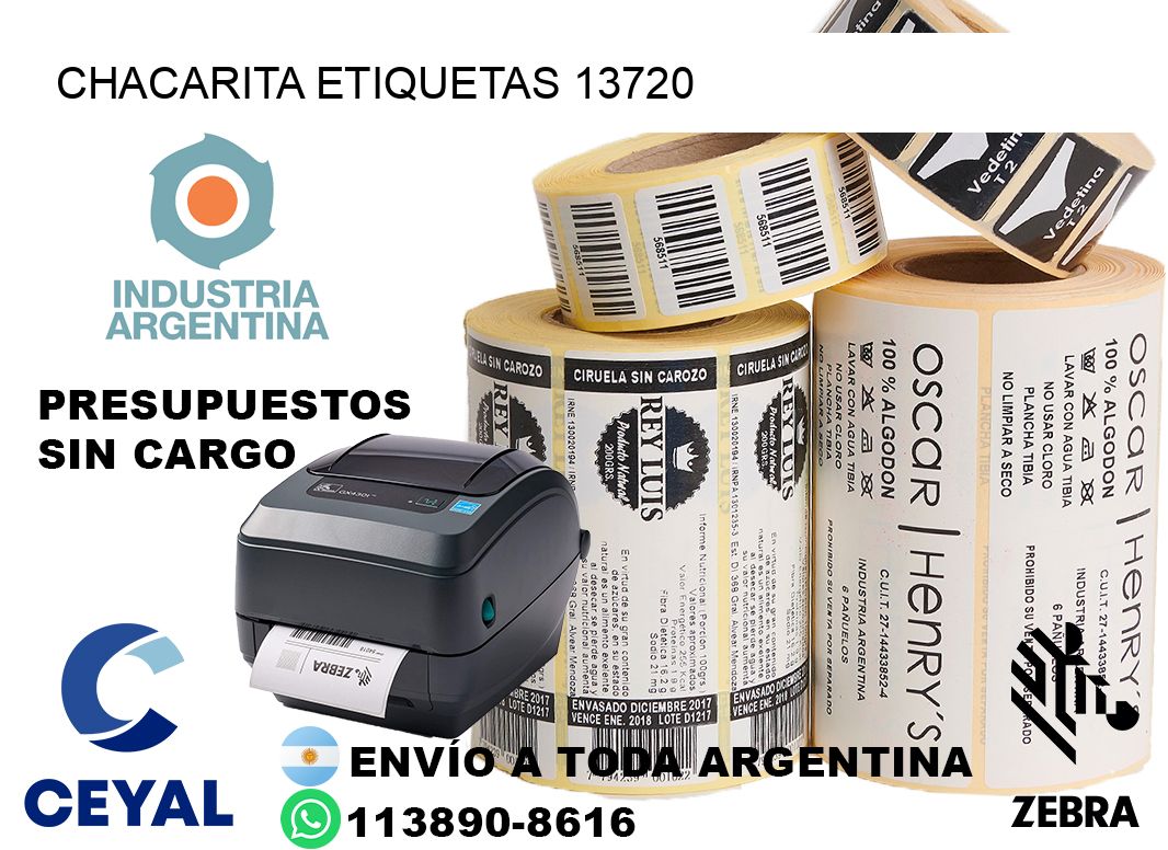 Chacarita etiquetas 13720