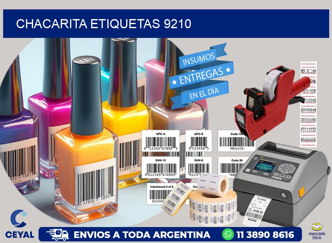 Chacarita etiquetas 9210