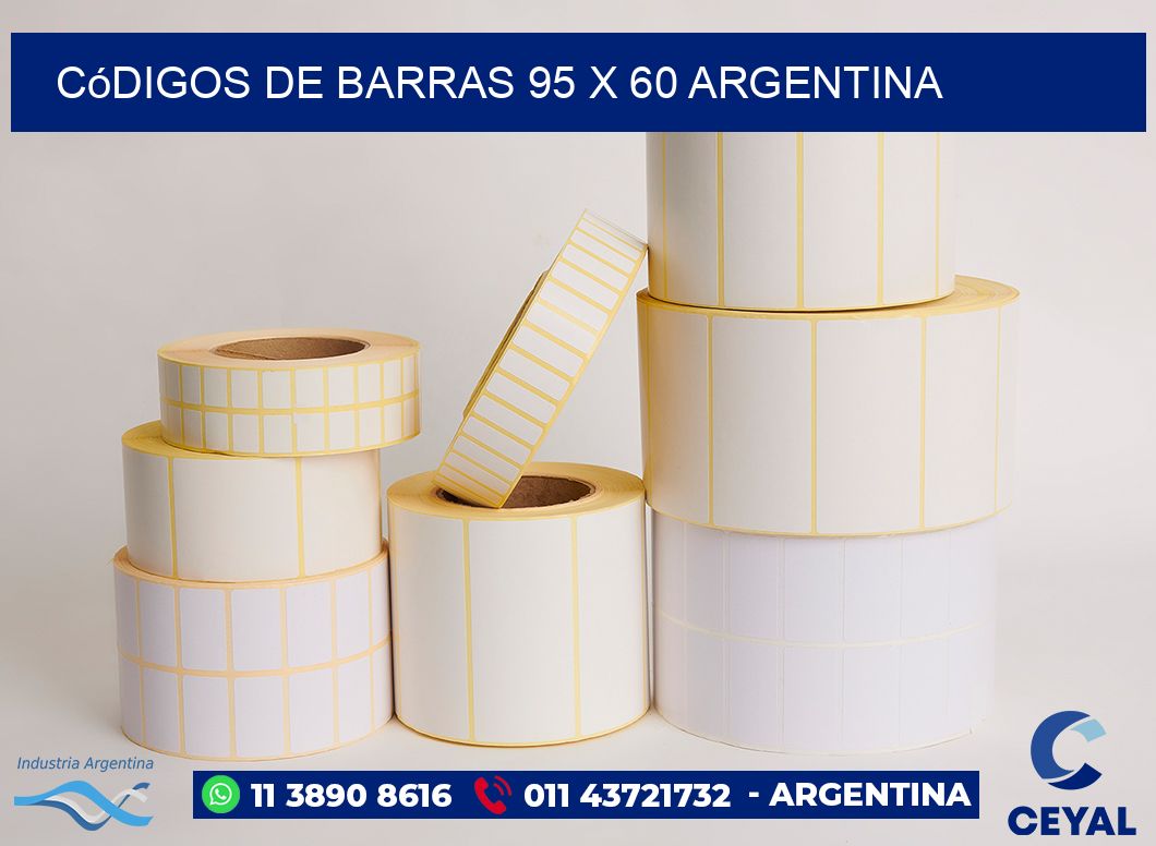 Códigos de Barras 95 x 60 argentina