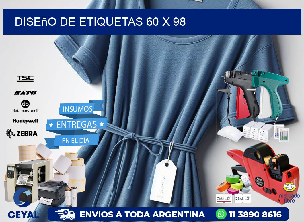 Diseño de etiquetas 60 x 98