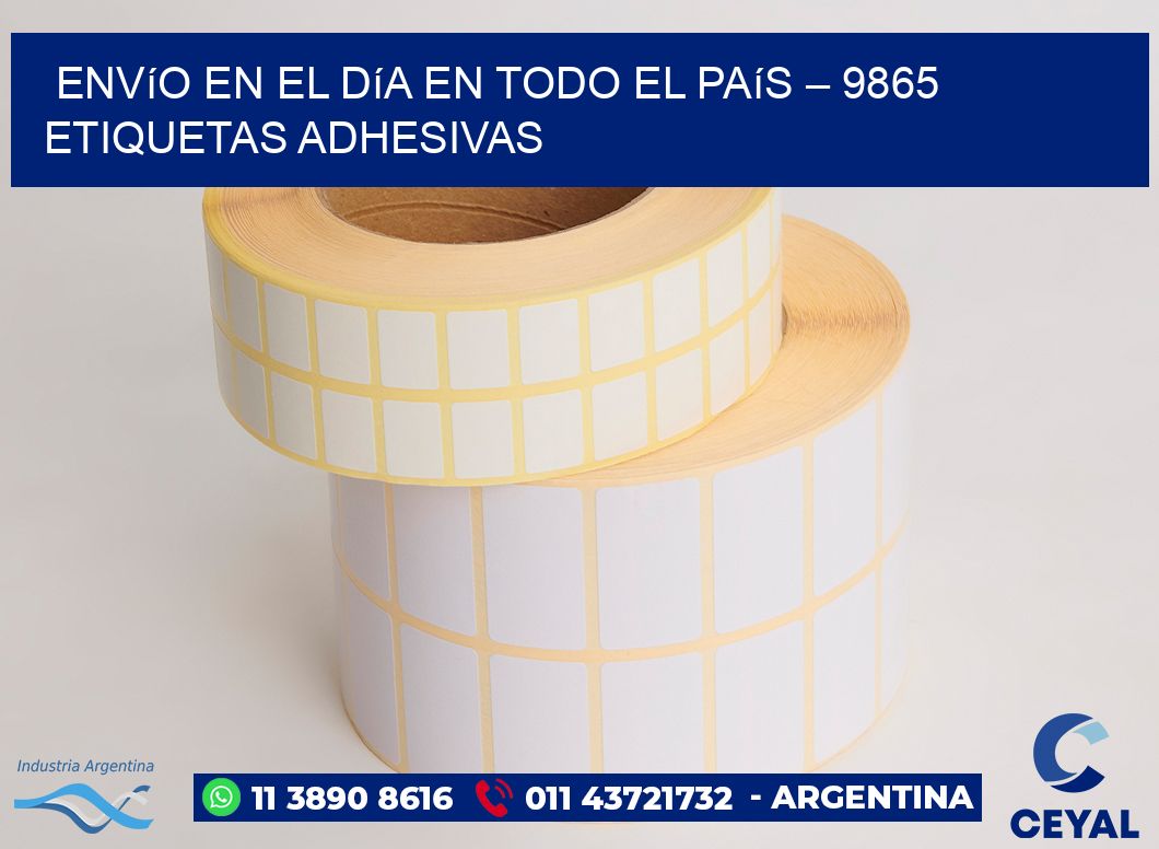 Envío en el Día en Todo el País – 9865 Etiquetas Adhesivas