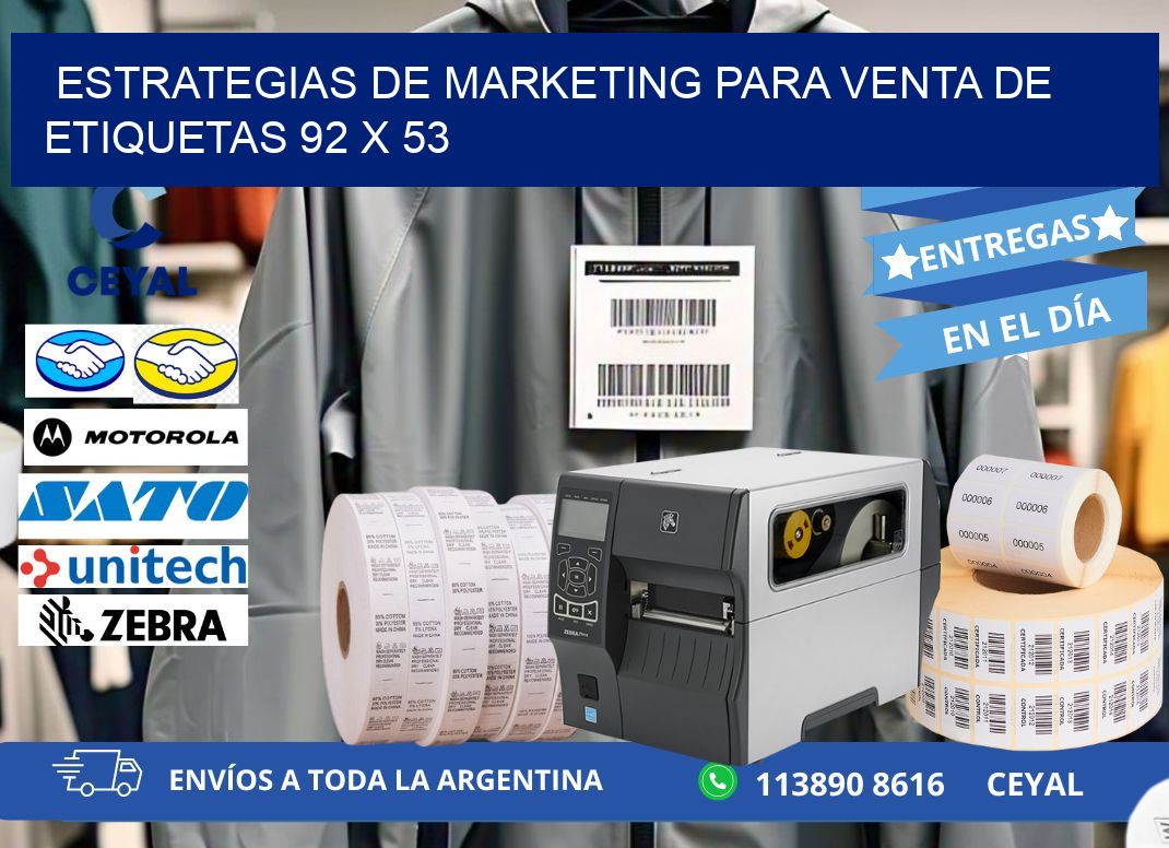 Estrategias de Marketing para Venta de Etiquetas 92 x 53