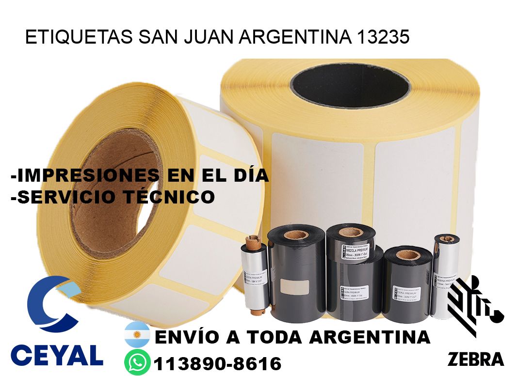 Etiquetas San Juan Argentina 13235