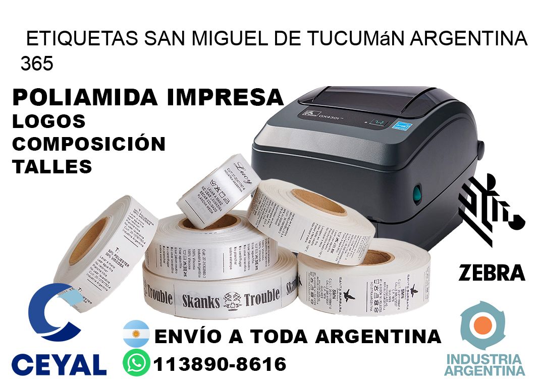 Etiquetas San Miguel de Tucumán Argentina 365