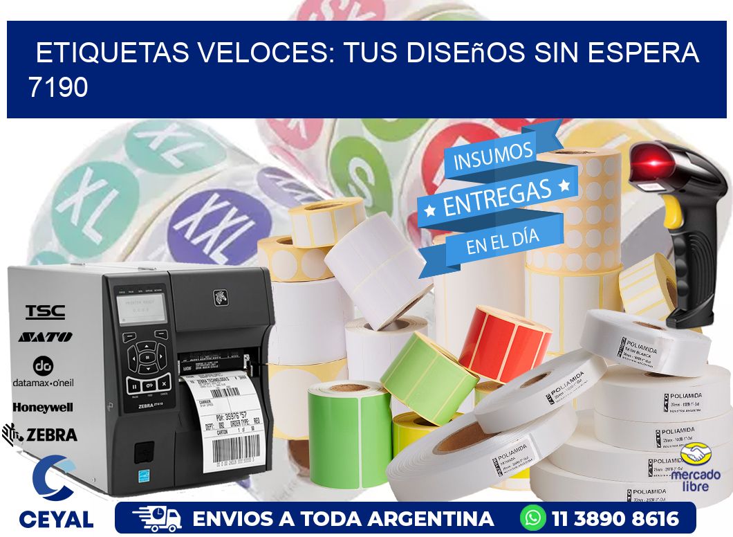 Etiquetas Veloces: Tus Diseños sin Espera 7190