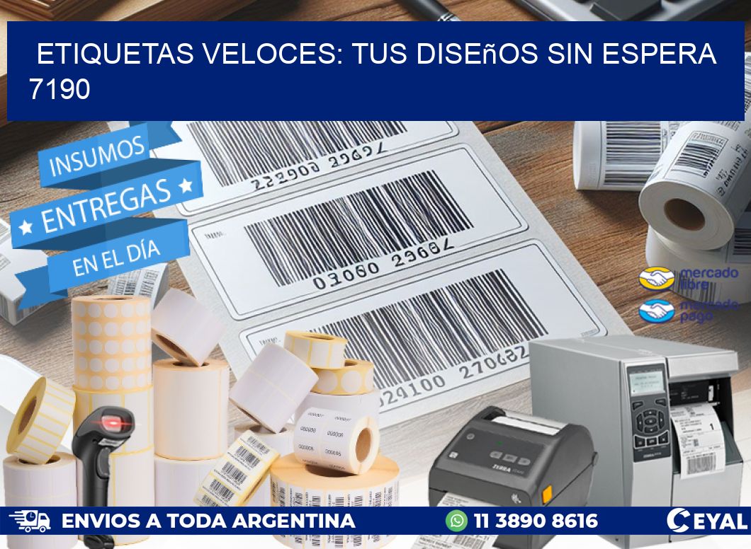 Etiquetas Veloces: Tus Diseños sin Espera 7190