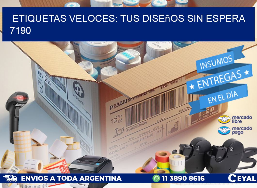 Etiquetas Veloces: Tus Diseños sin Espera 7190