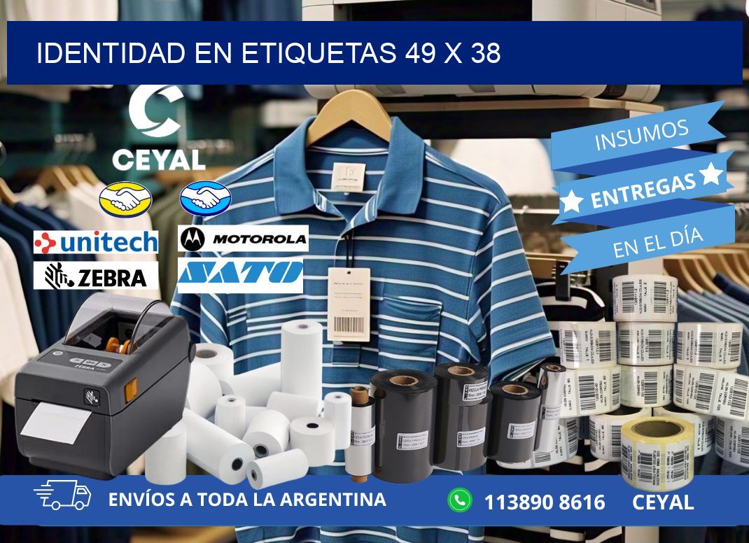 Identidad en etiquetas 49 x 38