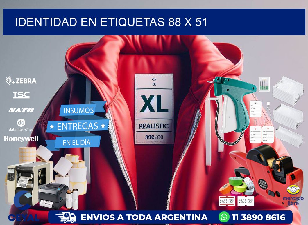 Identidad en etiquetas 88 x 51