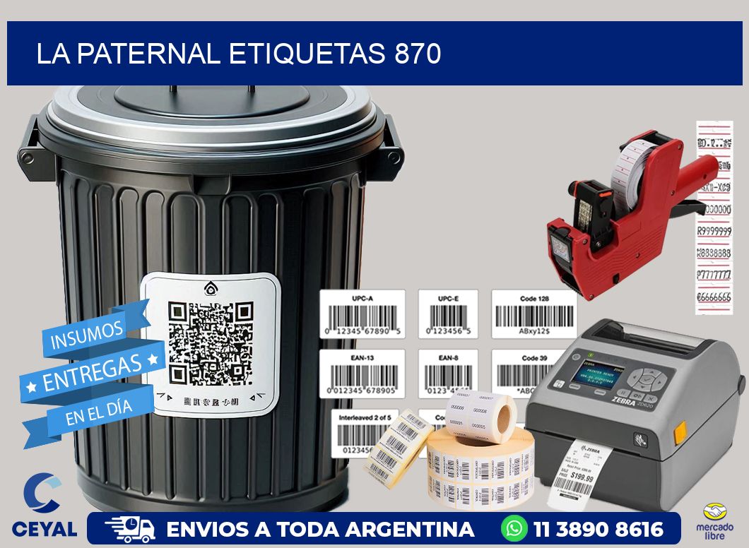 La Paternal etiquetas 870