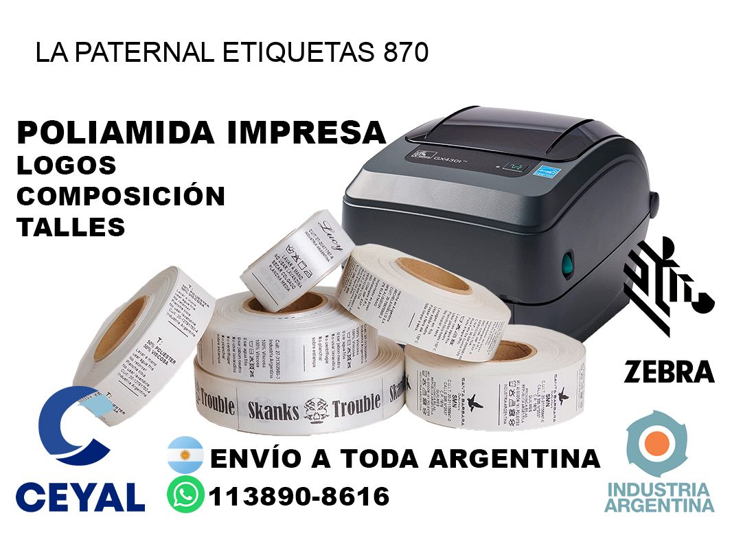 La Paternal etiquetas 870
