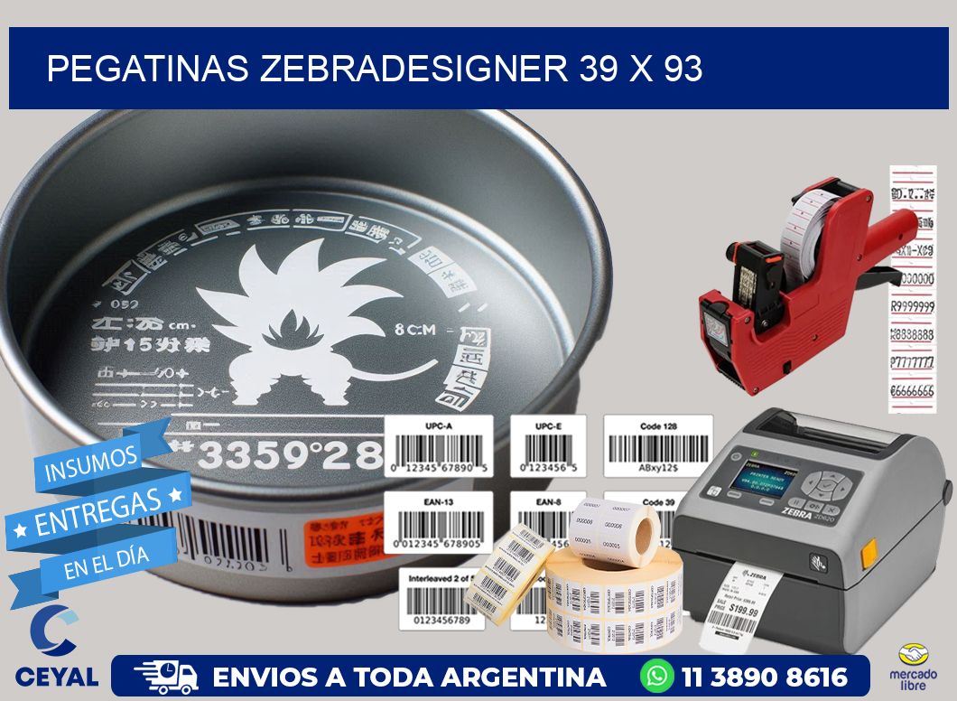 PEGATINAS zebradesigner 39 x 93