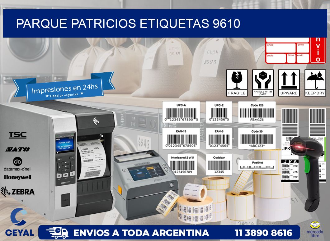 Parque Patricios etiquetas 9610