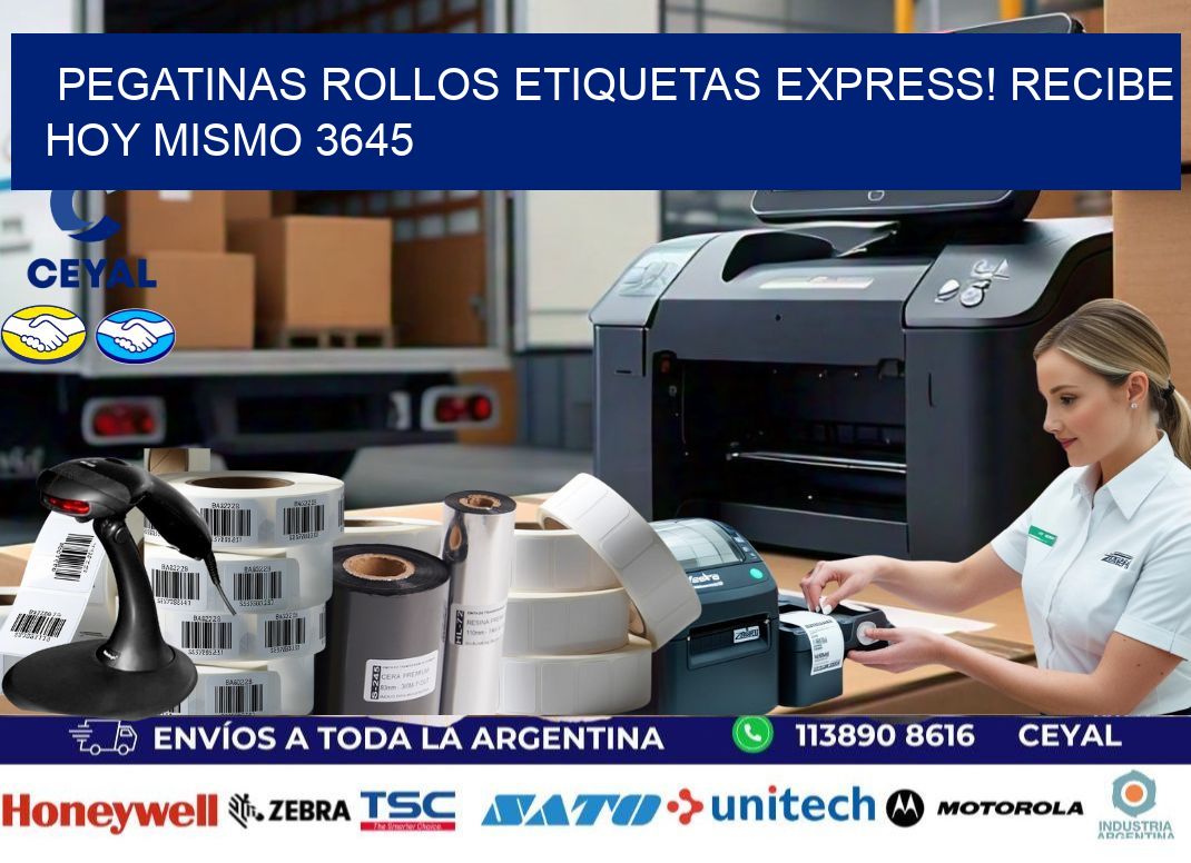 Pegatinas rollos etiquetas Express! Recibe Hoy Mismo 3645