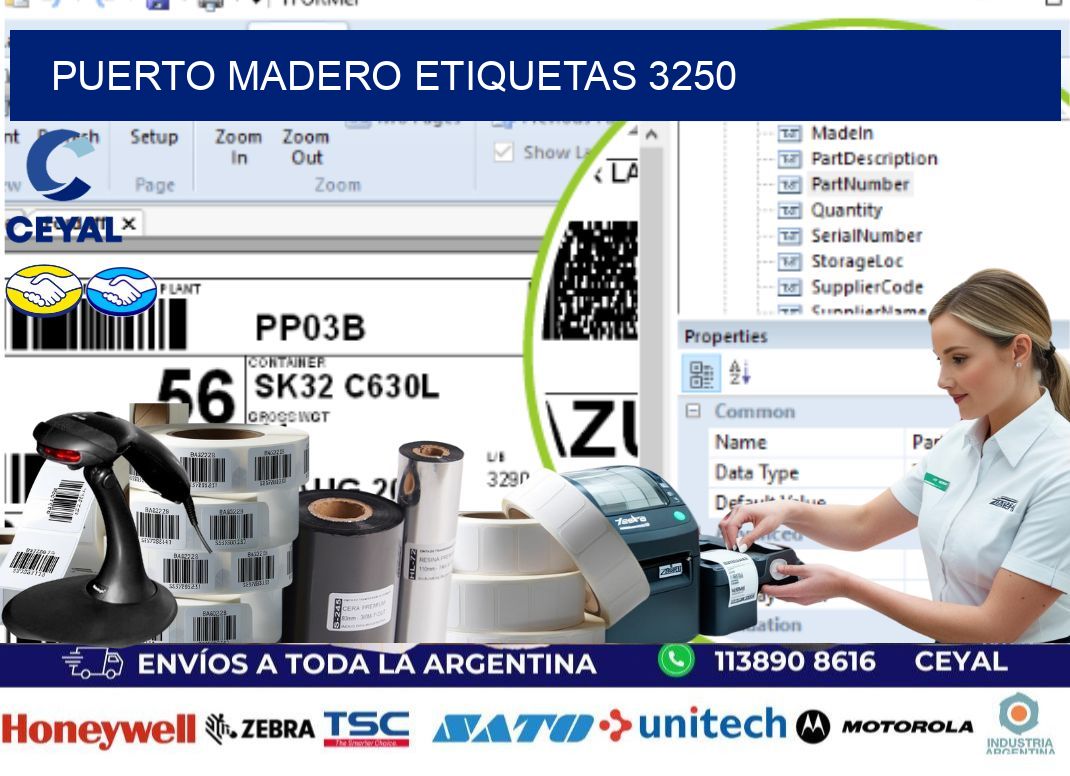Puerto Madero etiquetas 3250