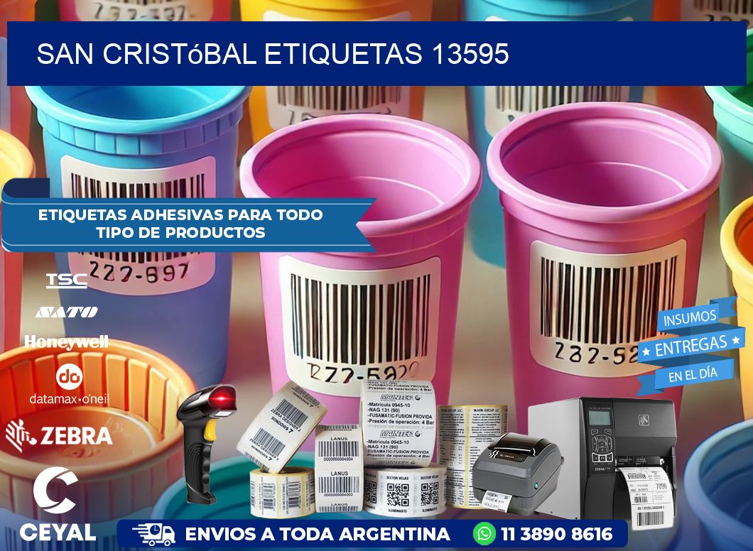 San Cristóbal etiquetas 13595