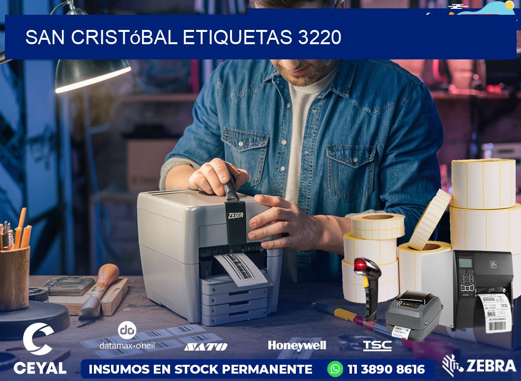 San Cristóbal etiquetas 3220