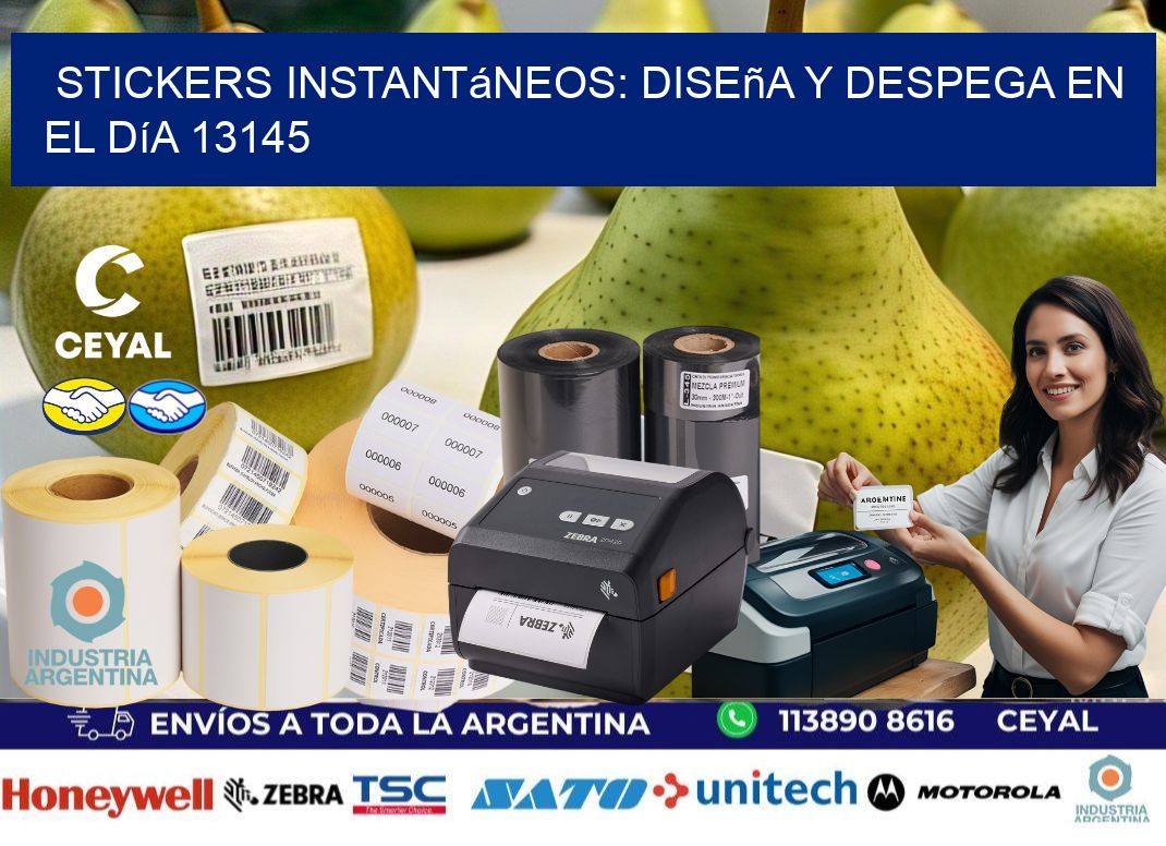 Stickers Instantáneos: Diseña y Despega en el Día 13145