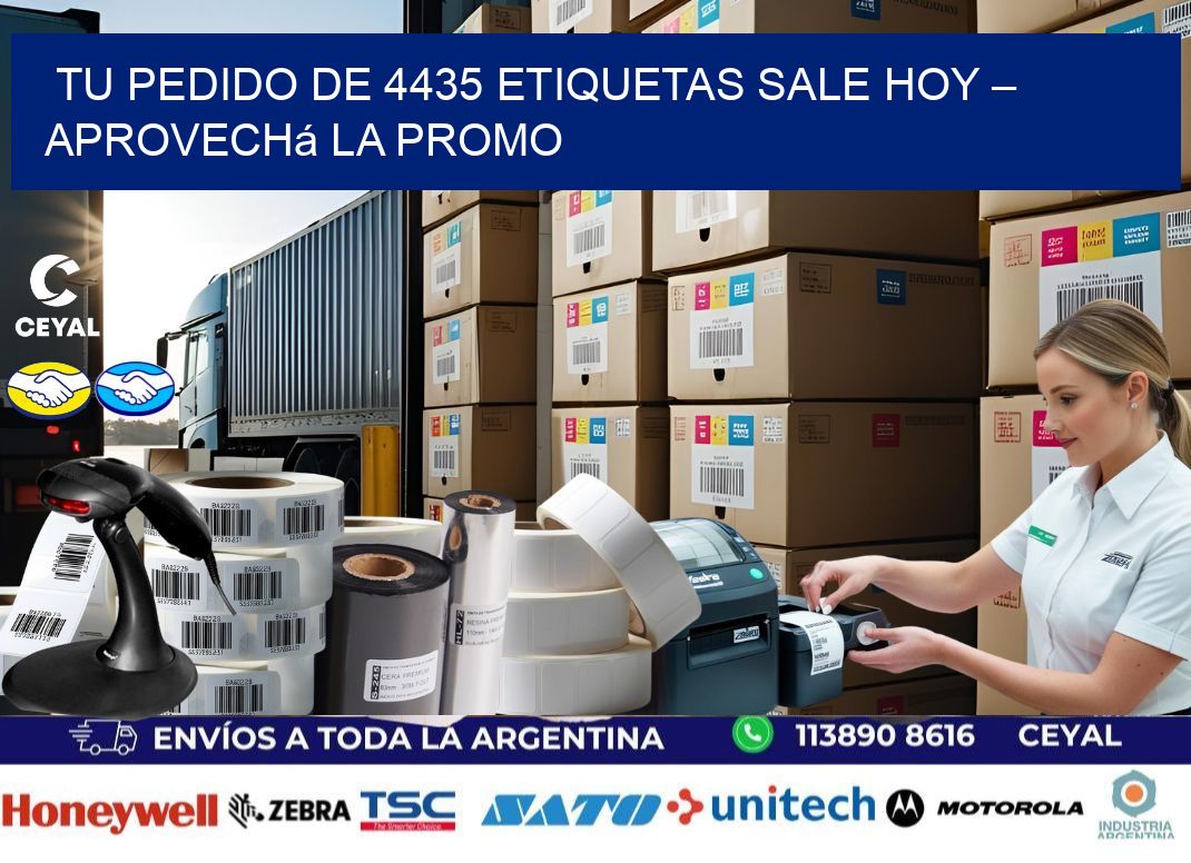 Tu Pedido de 4435 etiquetas Sale Hoy – Aprovechá la Promo