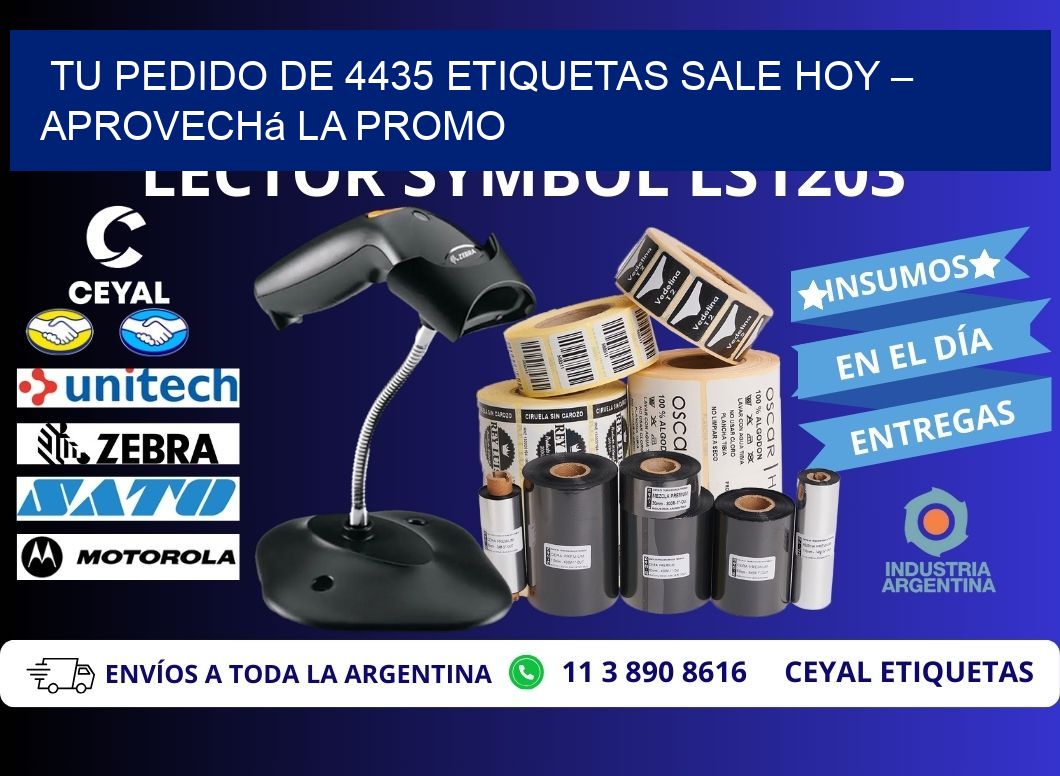 Tu Pedido de 4435 etiquetas Sale Hoy – Aprovechá la Promo