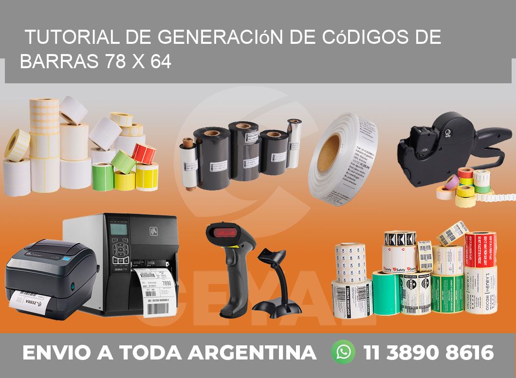 Tutorial de Generación de Códigos de Barras 78 x 64