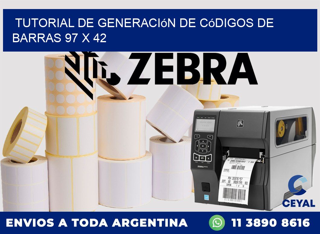 Tutorial de Generación de Códigos de Barras 97 x 42