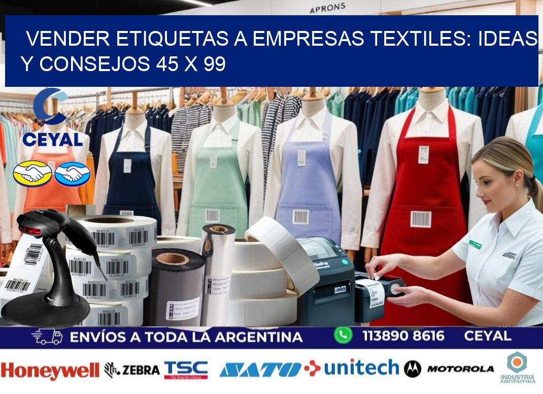 Vender Etiquetas a Empresas Textiles: Ideas y Consejos 45 x 99