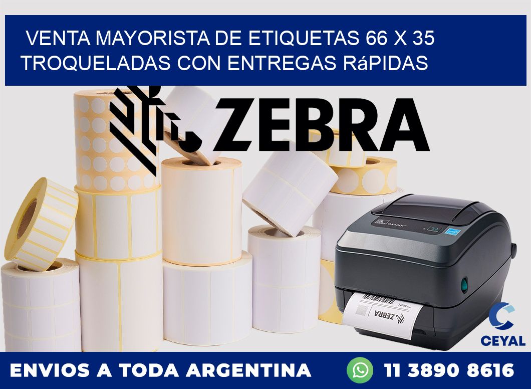 Venta mayorista de etiquetas 66 x 35 troqueladas con entregas rápidas