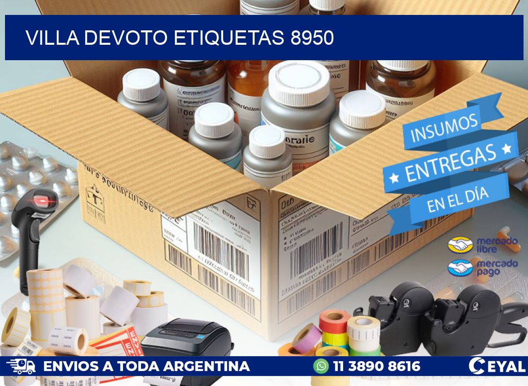 Villa Devoto etiquetas 8950