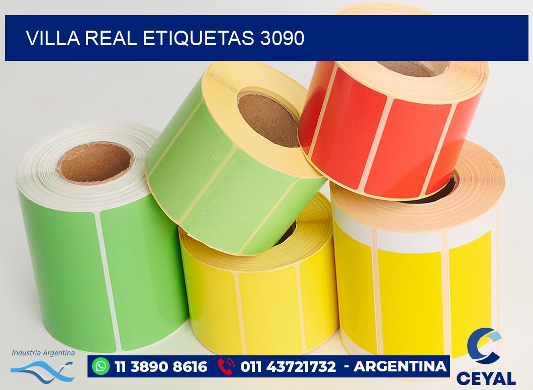 Villa Real etiquetas 3090