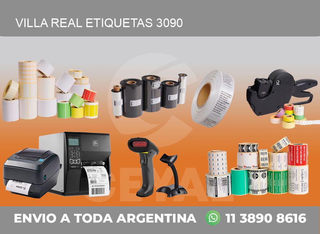 Villa Real etiquetas 3090